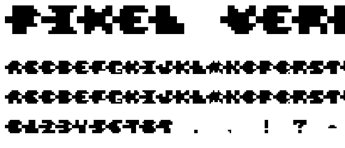 Pixel VerdeRegular font